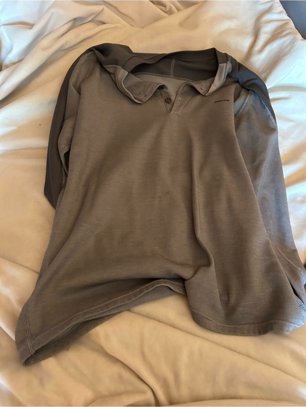 Patagonia Taupe Crewneck Top